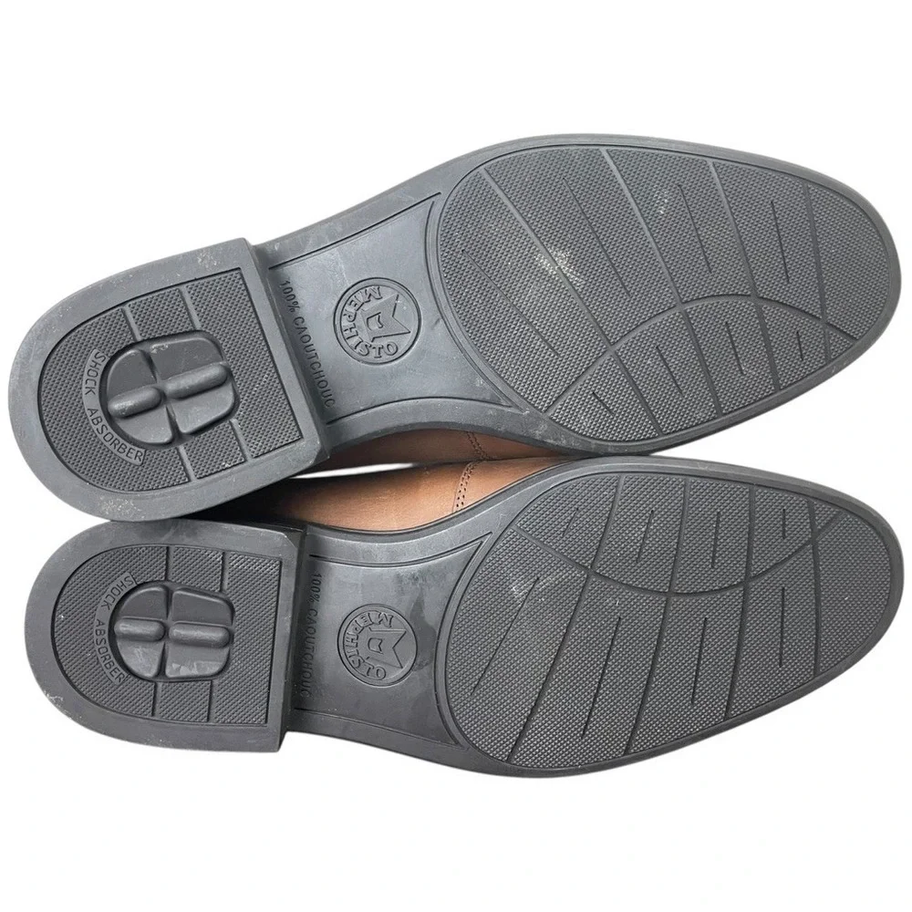 Mephisto Penny Loafers Men Size 11.5 US‎ Air-Jet Brown Apron Toe **READ FLAWS